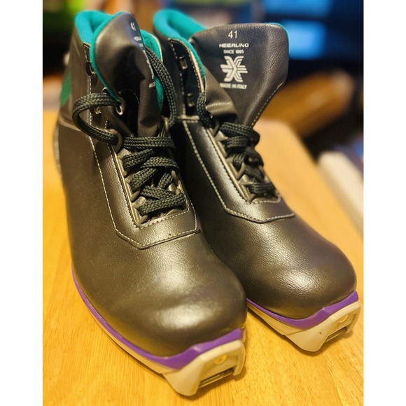 Heierling Cross Country Ski Boots Size EU 41 US 7.5 SNS Profil Gray/Teal Italy - Picture 1 of 9